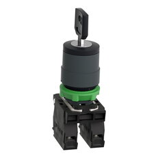 Schneider XB5AG03 Ovládač otočný a se zámkem - 3 pev. polohy, 2 Z - klíč