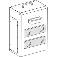 Vývodní skříň, Canalis KS, 160 A, 24 modulární, 3P+N+PE SCHNEIDER KSB160SM424