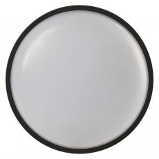 LED nástěnné kruhové svítidlo ČERNÁ IP65 20W WW ZM3031 teplá bílá
