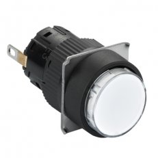 Signálka, 16 mm, LED, 24 V, konektor, bílá SCHNEIDER XB6EAV1BP
