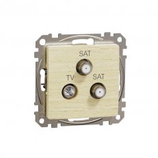 Sedna D/E TV-SAT-SAT zásuvka koncová 4dB, Bříza SCHNEIDER SDD180481S