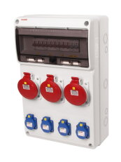 Zásuvková skříň ZSF40003000.0/3952 IP44 jištěná bez chrániče FAMATEL v670-6kA