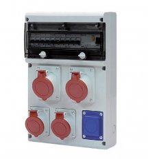 Zásuvková rozvodnice nejištěná 632 2x32A/4p, 2x16A/4p, 1x230V SCAME 632.33112/4