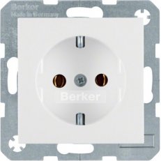 Zásuvka SCHUKO, S.1/B.x, bílá lesk BERKER 41438989