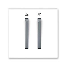 Kryt žaluziový 2 páčky s potiskem 3559M-A00662 44 bílá/ledová šedá Neo ABB