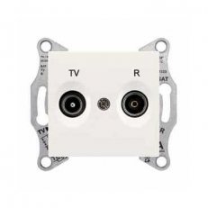 Sedna Zásuvka TV-R průběžná 8 dB, Cream SCHNEIDER SDN3301323