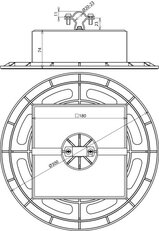 Podpěra vedení se základnou a betonem pro vodič HVI 20-23mm -SET- DEHN 253229
