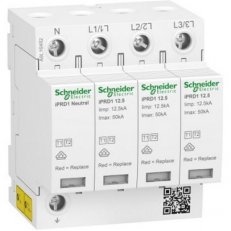 Svodič přepětí T1+T2 Acti9 iPRD1 12.5 3P+N SCHNEIDER A9L16482