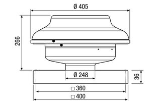 Maico 0087.0305 EHD 25 radiální střešní ventilátor