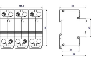 Svodič impulzních proudů HLA50-255/3+0 LED SPD typ 1 HAKEL 10981