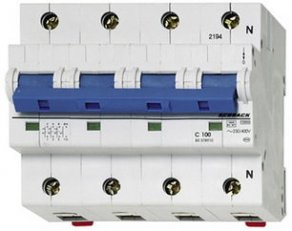 Instalační jistič 20 kA, D 100A, 3+N SCHRACK BR598910--