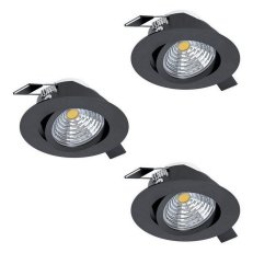Zápustné svítidlo SALICETO SET 3XLED d88 bílá 2700K 18W IP20 EGLO 900747