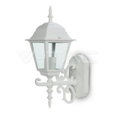 Wall Lamp Small Matt White Up E27,  VT-7