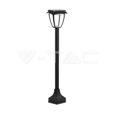 2W LED Solar Stand Lawn Black Body 3000K, 6000K IP44 V-TAC SKU2894