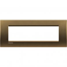 BTICINO LIVINGLIGHT RÁMEČEK HRANATÝ 7MODULOVÝ BRONZ LNA4807BZ