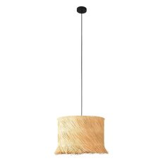 Závěsné svítidlo PAISANO 1xE27 černá/NATUR 40W IP20 EGLO 390238
