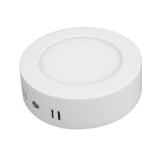 PL6-LED panel 6W-WW teplá bílá kulatý přisazený bílý T-LED 10280
