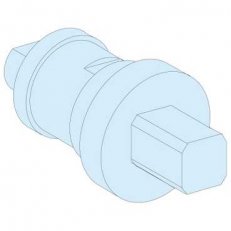 Schneider 09988 Dveřní vložka se čtvercovým trnem 8mm, IP55
