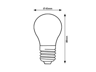 Světelný zdroj SMD LED, E27 G45, 8W, 1000lm, 3000K RABALUX 79055