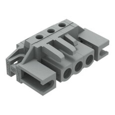 Pružinová svorkovnice THT úhlová 5 mm šedá 3pól. WAGO 232-233/047-000