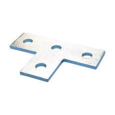 Plochý T-kus se čtyřmi otvory, ocel, žárově pokoveno, 138 x 90 mm ZEA108 387580