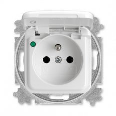 ABB 5589B-A02387 B Zásuvka s víčkem, se signalizací provozního stavu