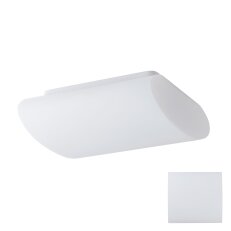 Přisazené svítidlo se skleněným stínidlem OSMONT ALTAIR 1 2x10W IP41 E27 bílá