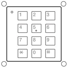 KEYPAD MODULE NIKO 10-363