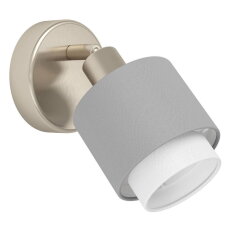 Bodové svítidlo BELLIZZI nikl-mat/šedá/bílá 1X7,5W IP20 EGLO 901045