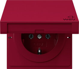 SCHUKO ZV oti.WSV F100 červená GIRA 4454708
