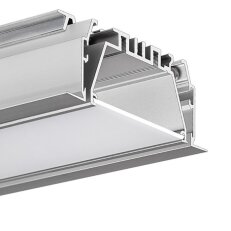 Systém LED hliníkových profil ů do sádrokartonu MOD-KOL-50 1m, stříbrná