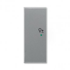 ABB Time Kryt 2násobný levý symbol stmívání ocelová 6220E-A02104 36