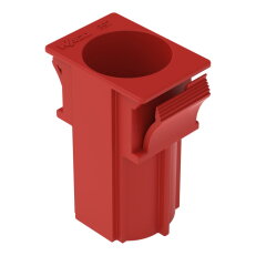 Rámeček snap-in, Plast, Pro flexibilní plastové průchodky, Červená WAGO 897-2105