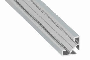 Rohový hliníkový profil AL-PROFIL AJAR RAW NONANODIZED 2M GREENLUX GXLP1117