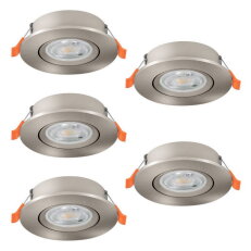 Vestavné svítidlo BARRANCO 5XLED-CCT d90 22,5W IP20 matný nikl  EGLO 902269