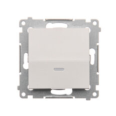 Ovládač zapínací, s orientačním LED, 1/0 So, bez piktogramu, 16AX 250V, bílá