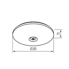 LED plafoniera s čidlem FOGLER E 24W NW, KANLUX 18124