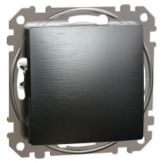 Tlačítko 1/0, Leštěný Titan,Sedna Design/Elements SCHNEIDER SDD172111U