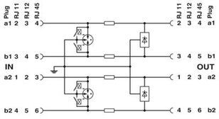 Svodič přepětí DT-TELE-RJ45 PHOENIX CONTACT 2882925