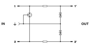 Zásuvný svodič pro přepěťovou ochranu CTM 2X1- 60DC PHOENIX CONTACT 2838542