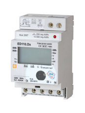 Fakturační elektroměr 0,2-32A, 1-2-tarif, 1-fázový, LCD displej, 3M/DIN