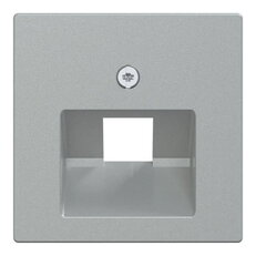 Centrální deska, Merten System M, RJ45, jednoduchá,Aluminium, matný plast 298360