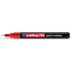 EDDING 792 rudá Permanentní pero s kulatým hrotem 0,8mm / barva rudá