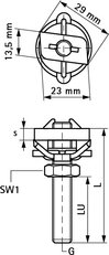 RapidRail Posuvný svorník M10x60mm WALRAVEN 6523006