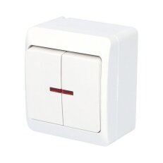 GALATEA IP44 Spínač sériový podsvětlený č.5So (bílá) FAMATEL 5342-02