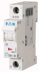 Jistič PL7-C50/1-DC-DC, char. C, 1-pólový, 10kA, 50A EATON 264894