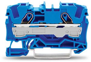 2vodičová průchozí svorka 6mm2 pro aplikace Ex e II a Ex i modrá WAGO 2006-1204
