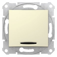 Sedna Spínač se signalizační kontrolkou řazení 1Ss Beige SCHNEIDER SDN0400347