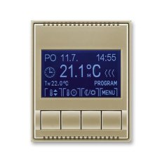 Termostat pokojový univerzální 3292E-A10301 33 šampaňská Time ABB