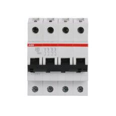 S204-D63 4 fázový jistič 63 A char. D 6kA ABB 2CDS254001R0631